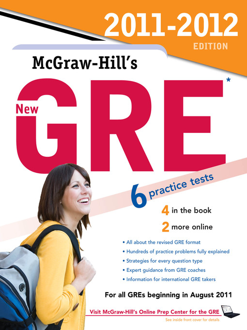 Title details for McGraw-Hill's New GRE, 2011-2012 Edition by Steven W. Dulan - Available